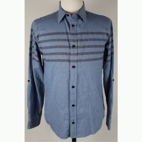 NEW Buffalo David Bitton Chambray Shirt BOYS XL - Picture 2 of 6